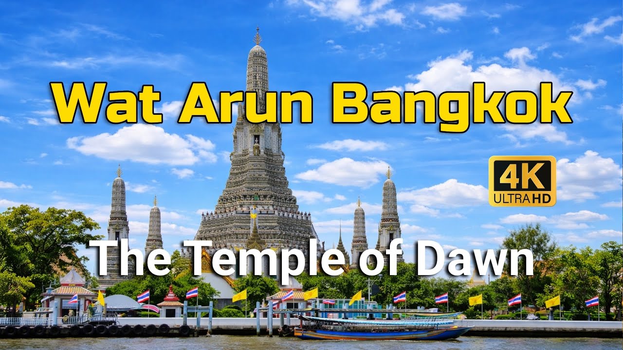 Wat Arun Bangkok: Sunny Day Silent Walk Around the Iconic Temple 4K | Raw Asia Uncut | RAU 016