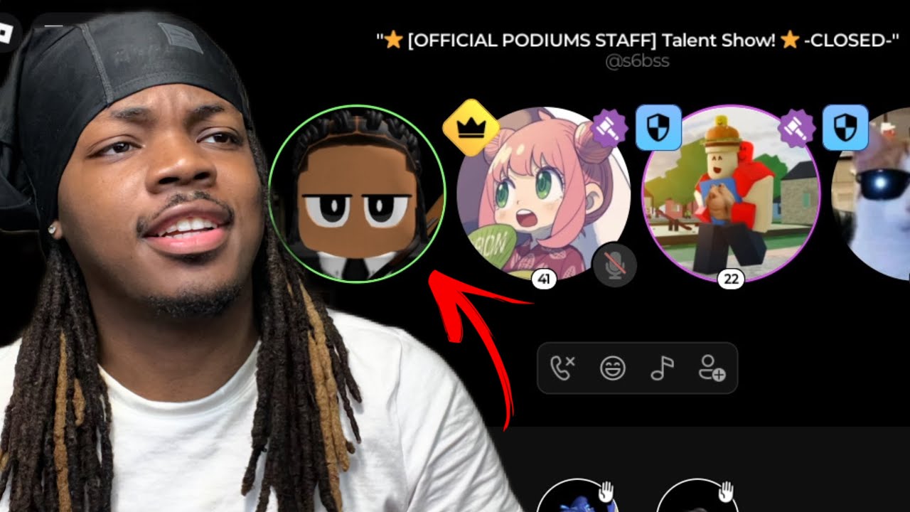 Притворяюсь, что я плохой, а затем уничтожаю шоу талантов Roblox Discord (PODIUMS)