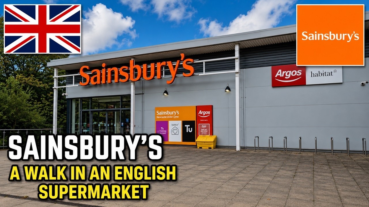 Прогулка по супермаркету SAINSBURY'S — взгляд изнутри на британский супермаркет — British Food