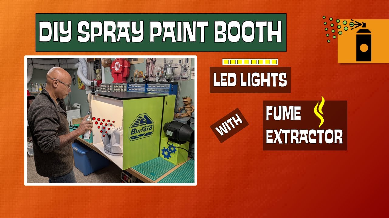 Make your own spray paint booth out of Dollar Store foam board!