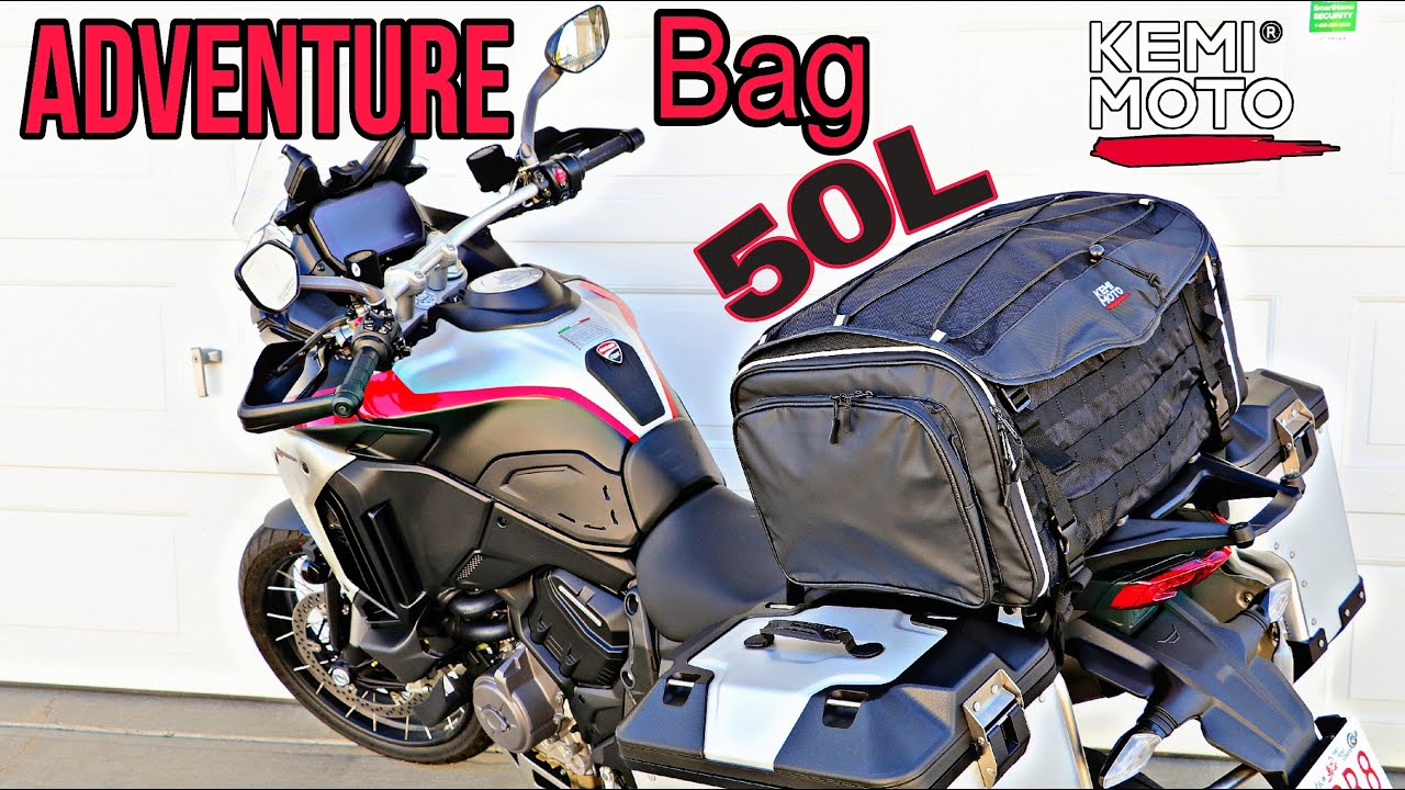 KEMIMOTO Motorcycle Travel Luggage Bag on MY Ducati MTS V4 Rally