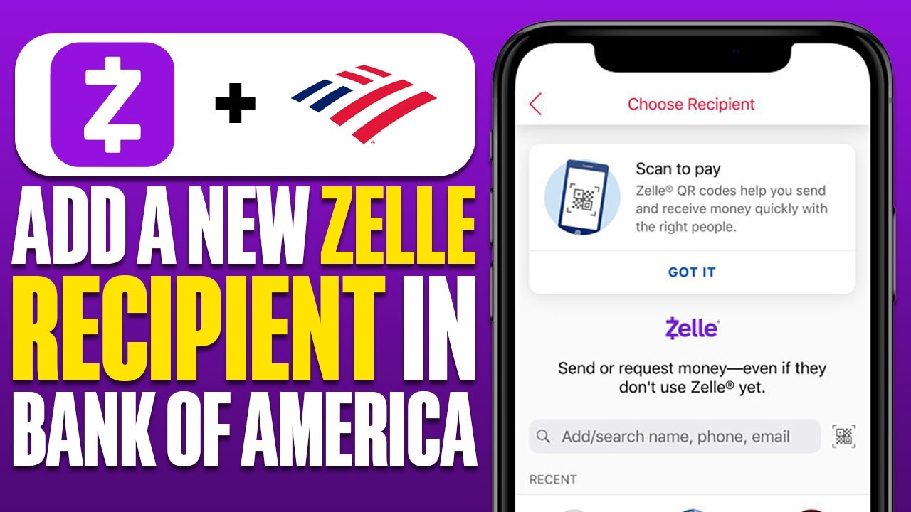How To Add a New Zelle Recipient in Bank Of America (2025)