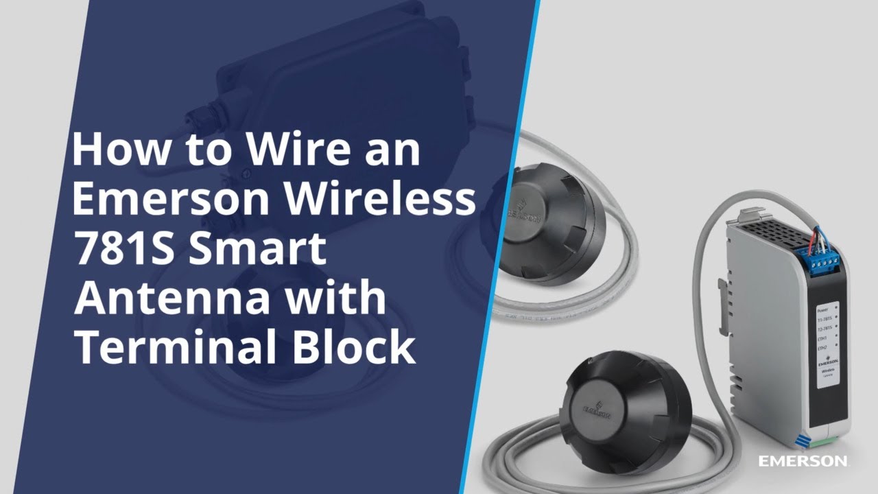 How to Wire an Emerson Wireless 781S Smart Antenna With Terminal Block