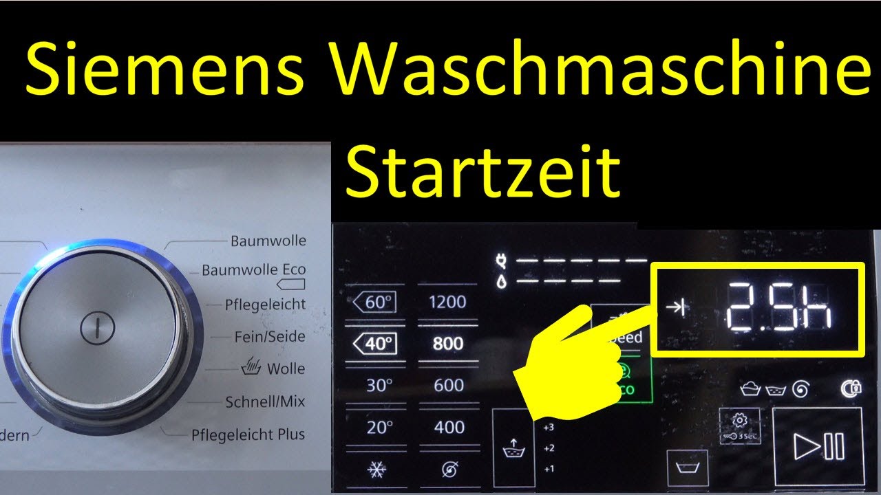 Waschmaschine von Siemens automatisch starten