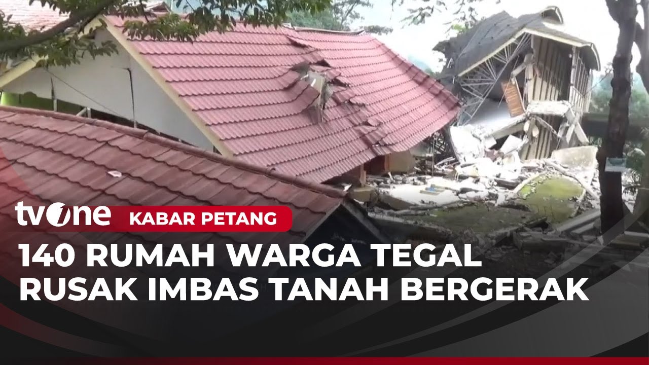 Detik-detik Bencana Tanah Bergerak Rusak Sekolah dan Rumah di Tegal | Kabar Petang