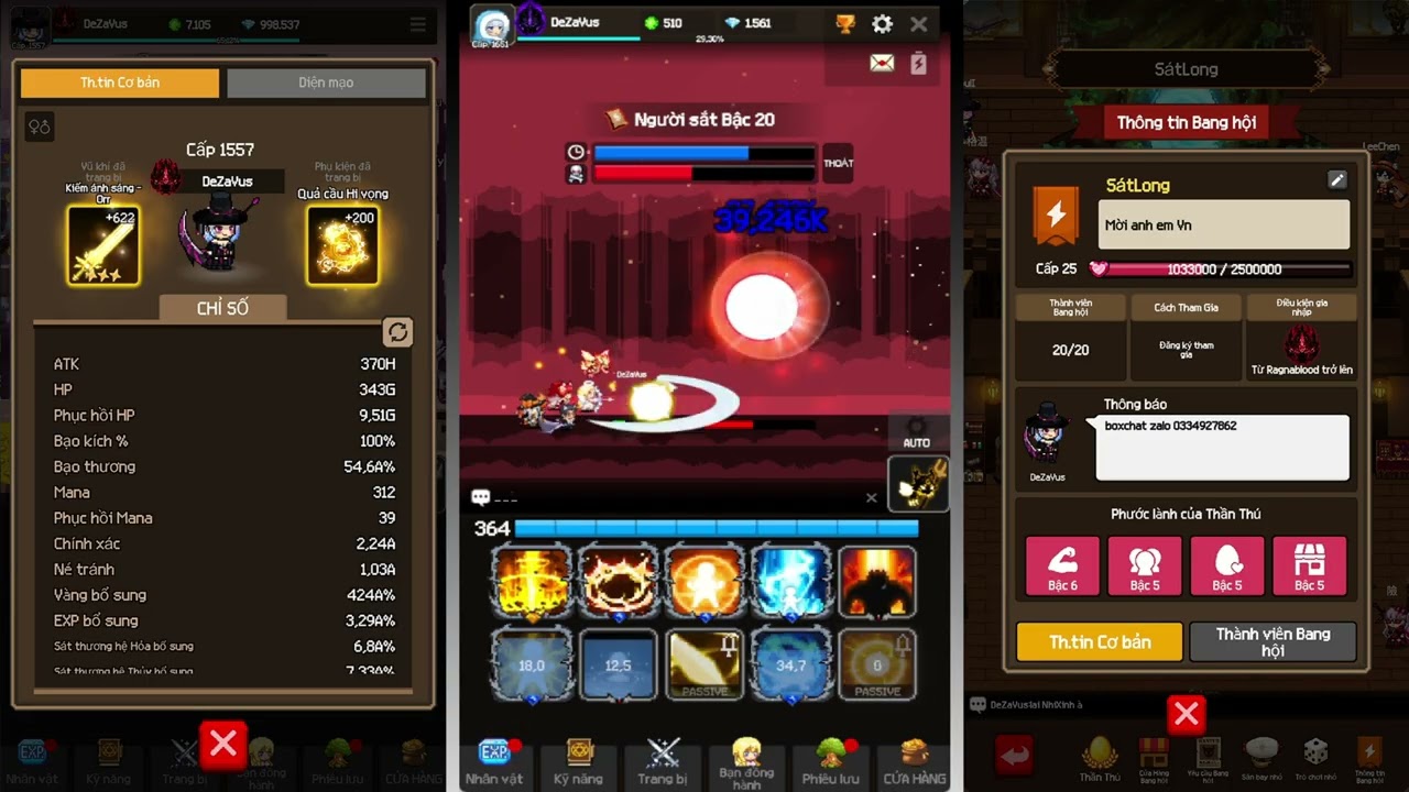 Slayer Legend - Skill mùa 