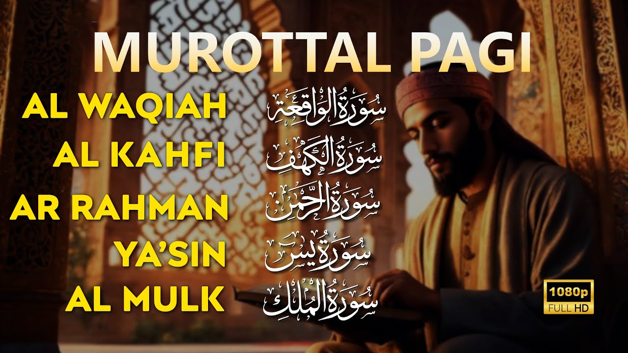 Murottal Al'Quran Penenang JIwa, Surah Al Waqiah, Alkahfi, Yasin, Ar Rahman, Al Mulk |Alaa Aqel