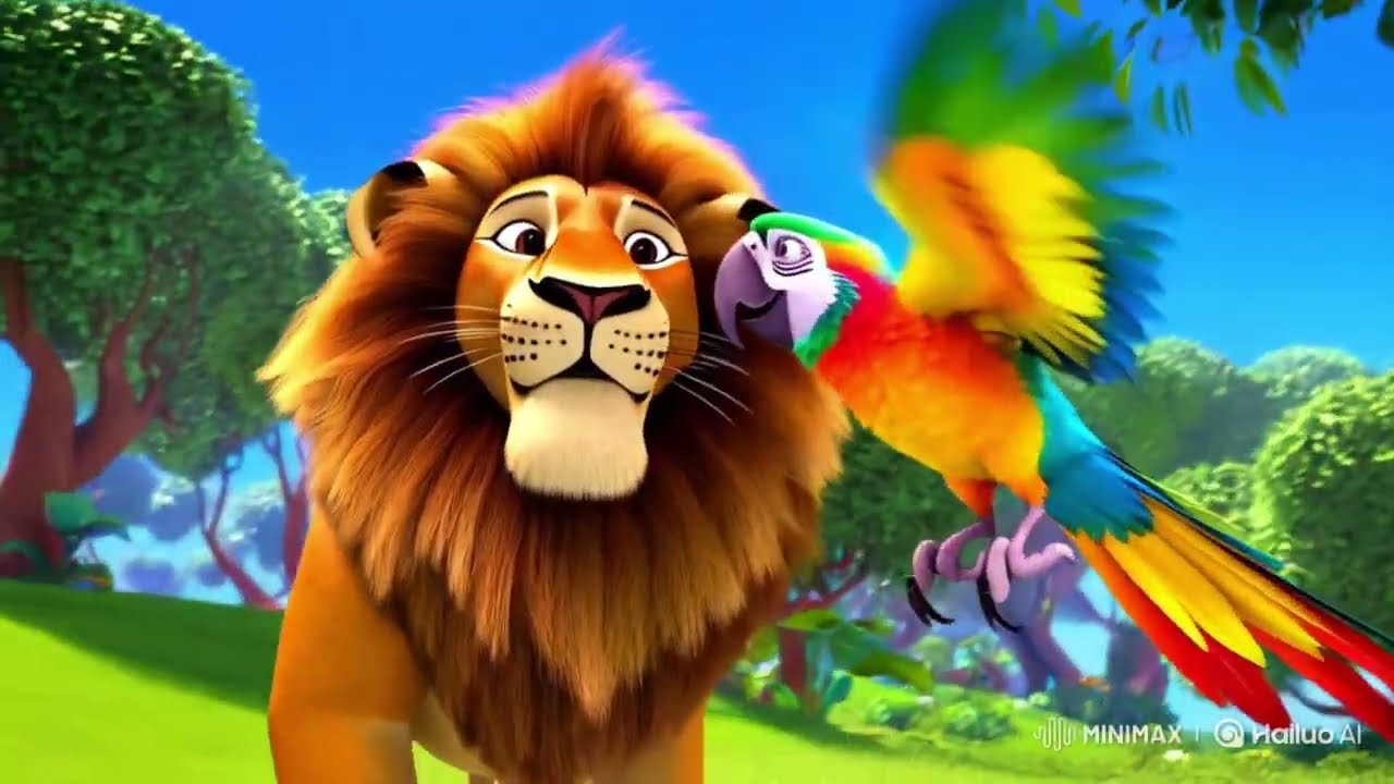 Rugido do Leão – Quem Está na Selva? | Música Infantil Divertida | Som de criança