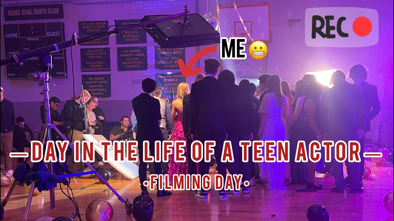 DAY IN THE LIFE OF A WORKING TEEN ACTOR (Filming day vlog)