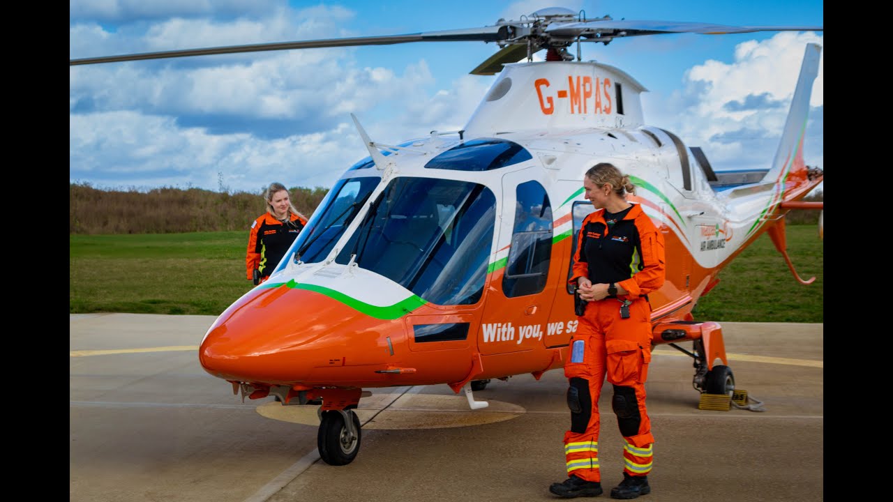 The new Magpas Air Ambulance helicopter has landed
