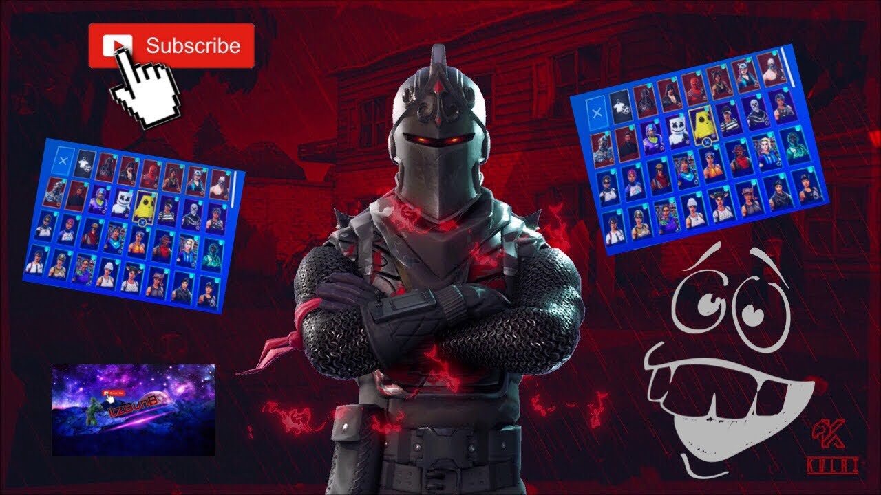 All Skin combos with the black night shield, (100 skins)