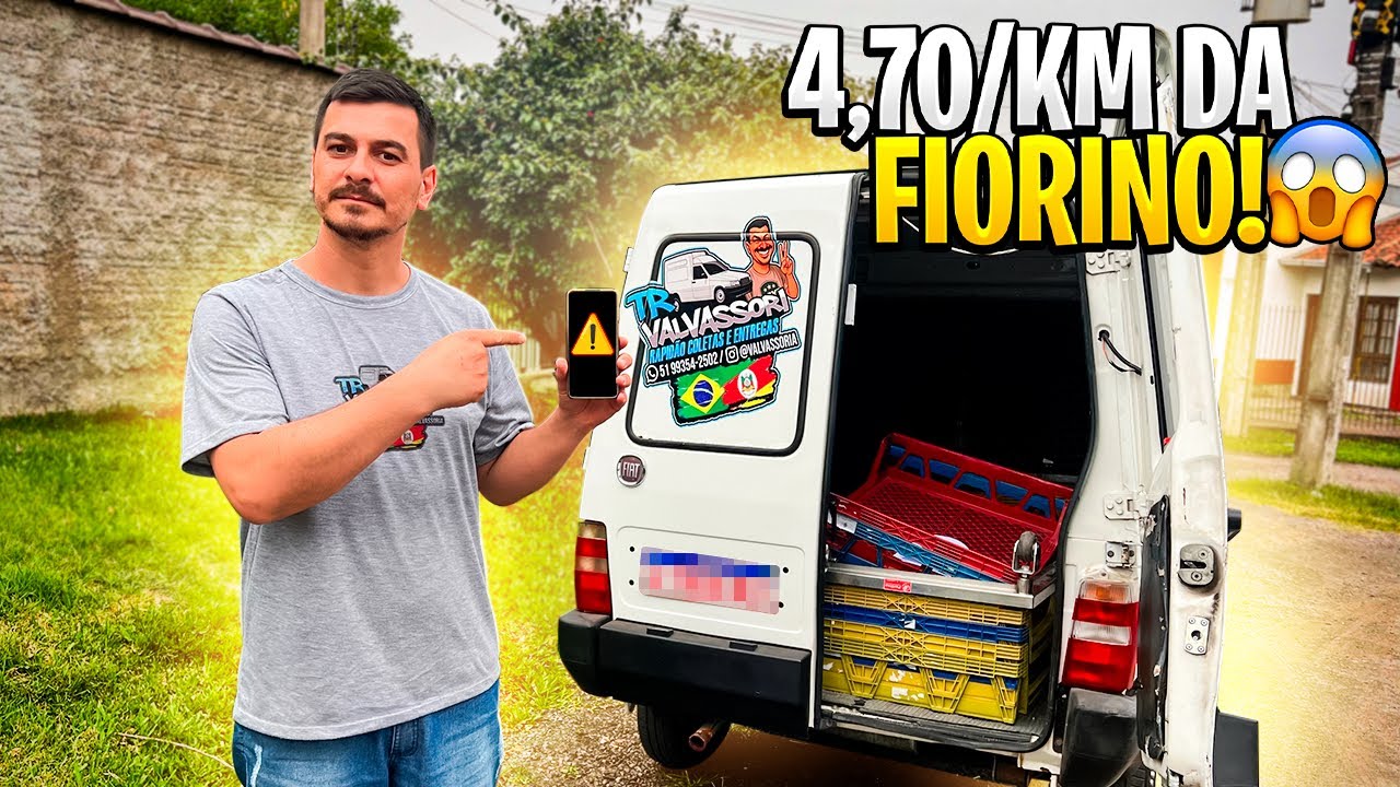 RODAR NA FIORINO 4,70$/kM ! BOM OU RUIM? 