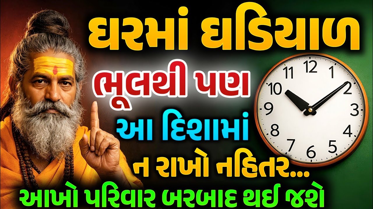 ઘરમાં ઘડિયાળ ન રાખો | vastu Shastra | Vastu Tips | Inspirational thoughts | lessonable Story |