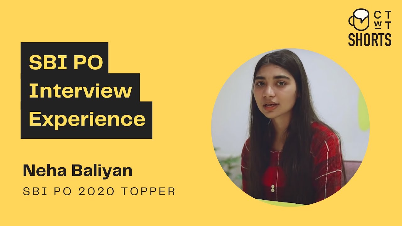 SBI PO Interview Experience - Know The Questions - SBI PO 2020 Topper Neha Baliyan