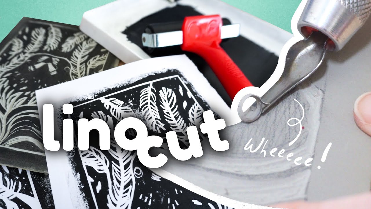 Creating Bold Beautiful Prints at Home * Linocut Beginners Printmaking