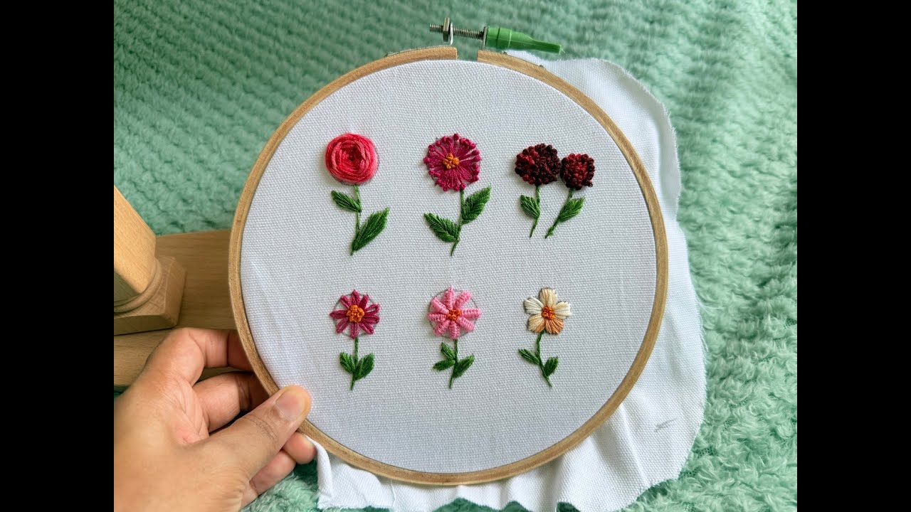 6 Must-Learn Little Flower Embroidery Tutorials 🌸 | Hand Embroidery for Beginners