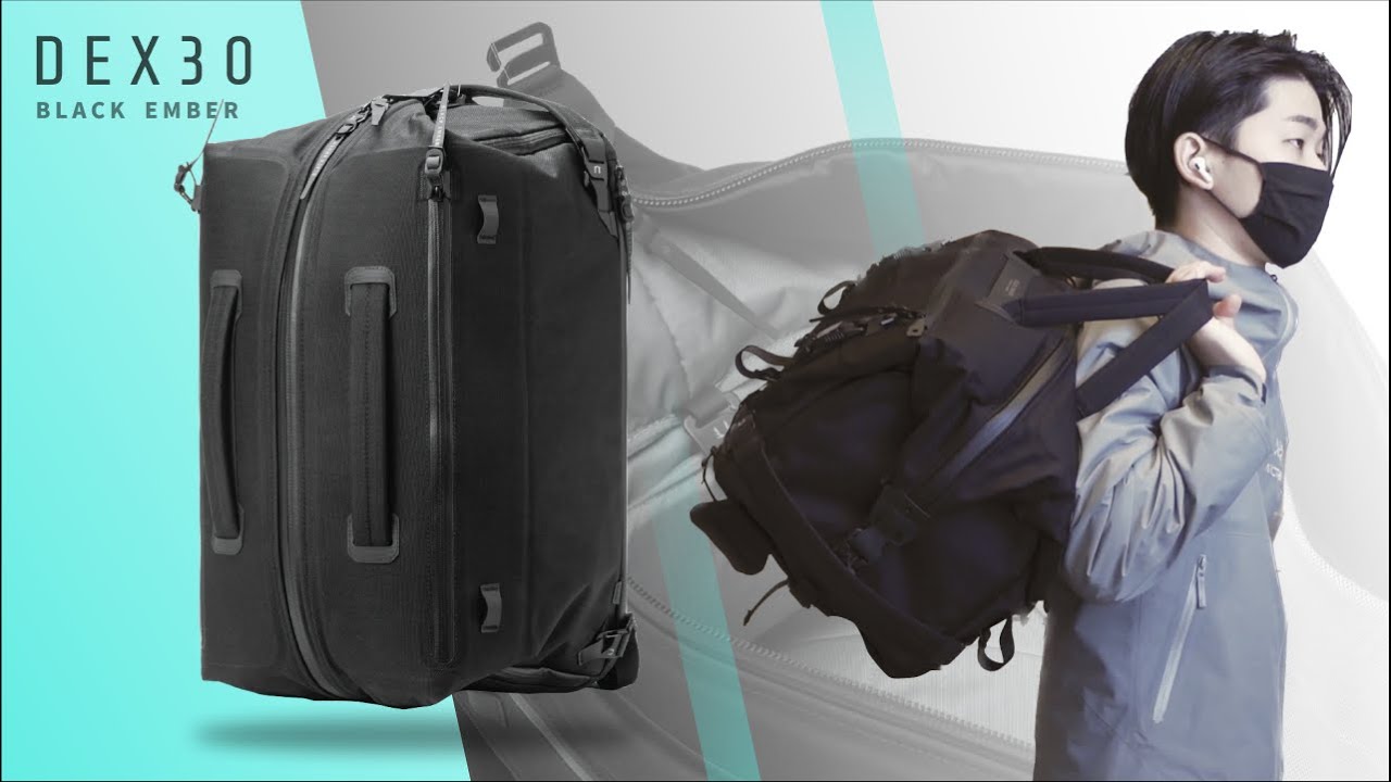 BLACK EMBER DEX30 / A Spacious Duffle and Backpack Combo for All Your Adventures - BPG_197