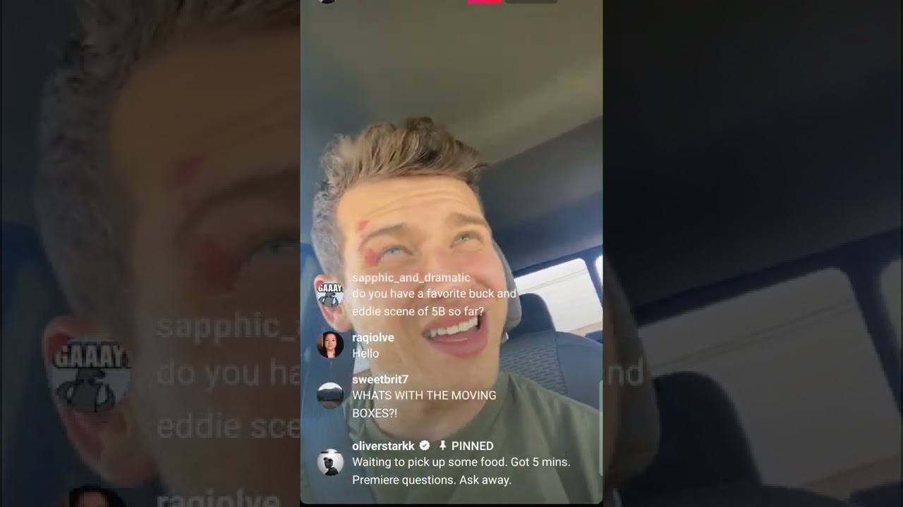 Oliver Stark Instagram Live • March 16, 2022