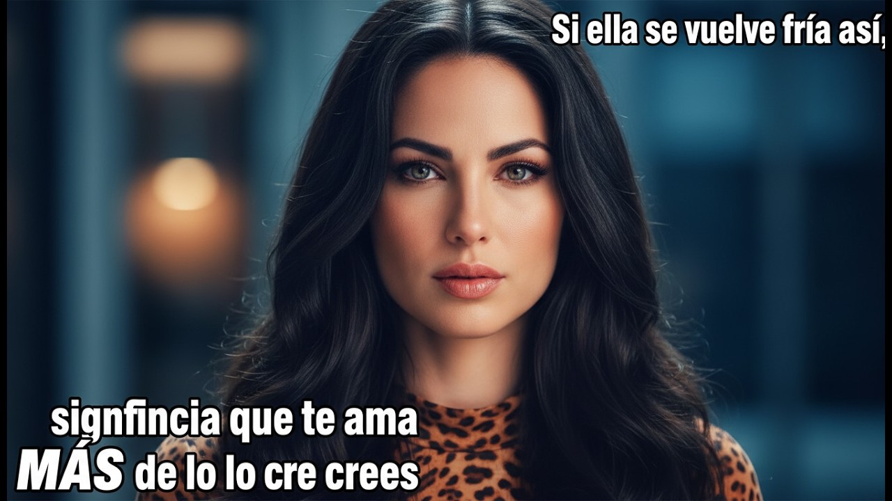 Si ella se vuelve fría así, significa que te ama más de lo que crees