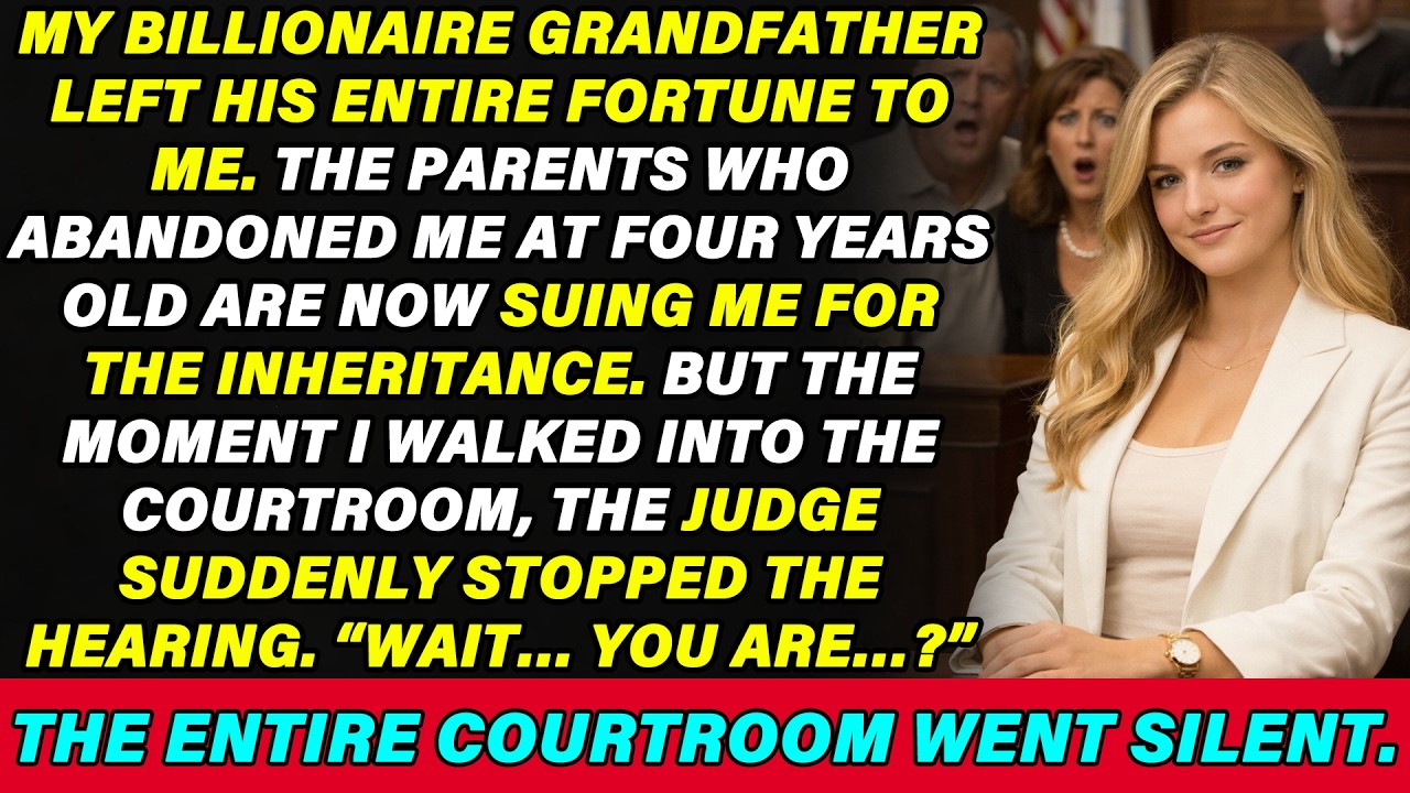 My Parents Sued Me Over My Grandfather’s Inheritance—But The Judge Froze When He Saw Who I Was