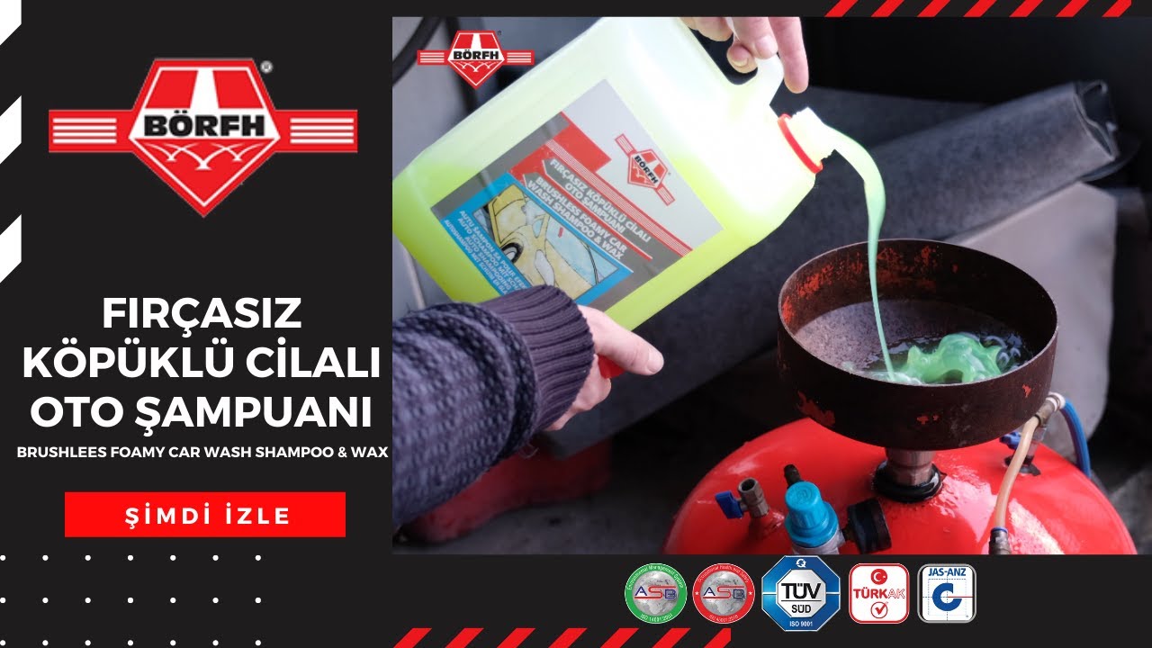 BÖRFH Fırçasız Cilalı Köpüklü Oto Şampuanı