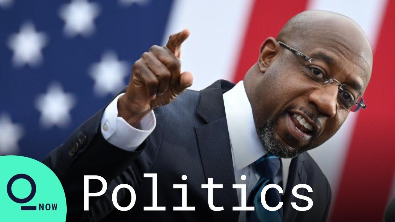Georgia Democrat Raphael Warnock Campaigns in Atlanta During Biden Visit