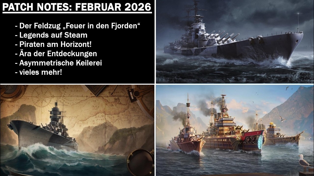 Patch Notes zum Februar 2026 Update - World of Warships Legends