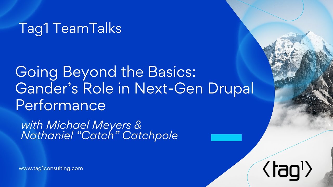 Improving Drupal CMS Performance with Gander: Real-World Wins and Lessons - Tag1 Team Talks