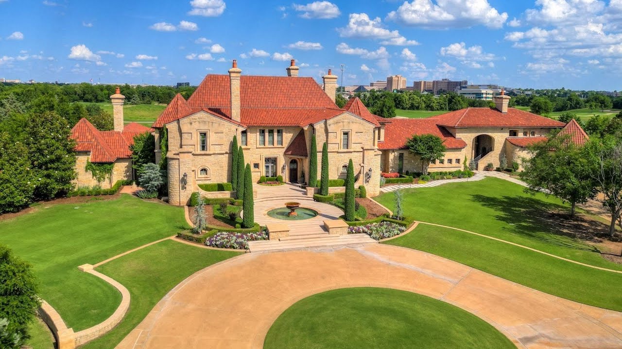 One of a kind estate on 3 private acres overlooking Golf Course in Oklahoma City for $6,495,000