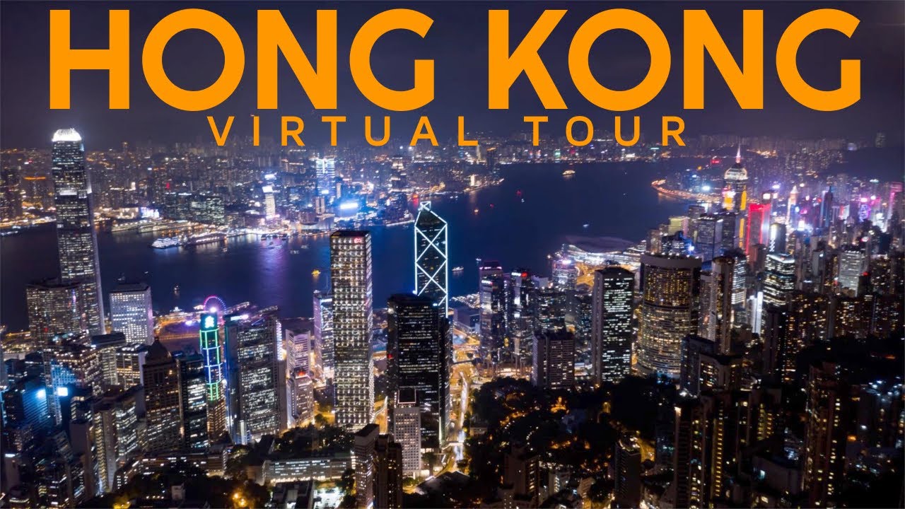 Virtual City Tour of HONG KONG 🇭🇰 Drone Flight, Timelapse and spectacular night & dusk views