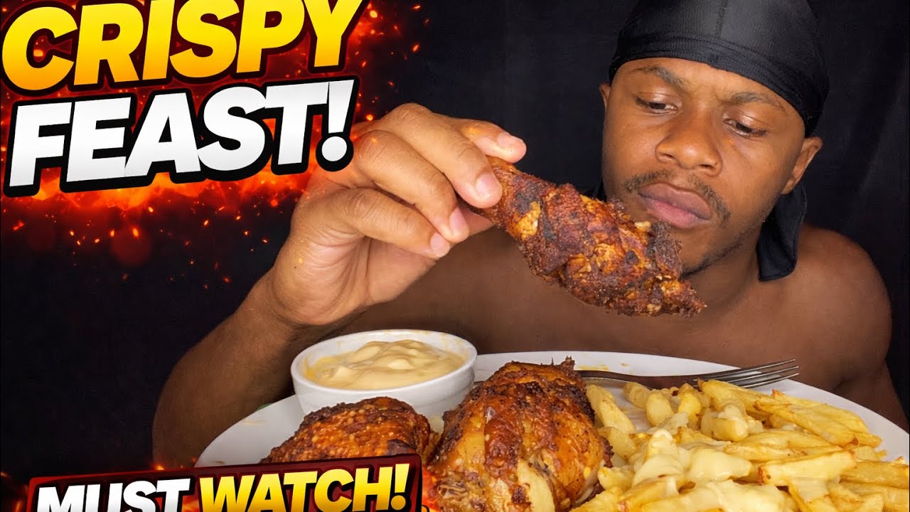 CRISPY CHICKEN & CHIPS MUKBANG 😮‍🔥 | Extra Crunch, Extra Sauce