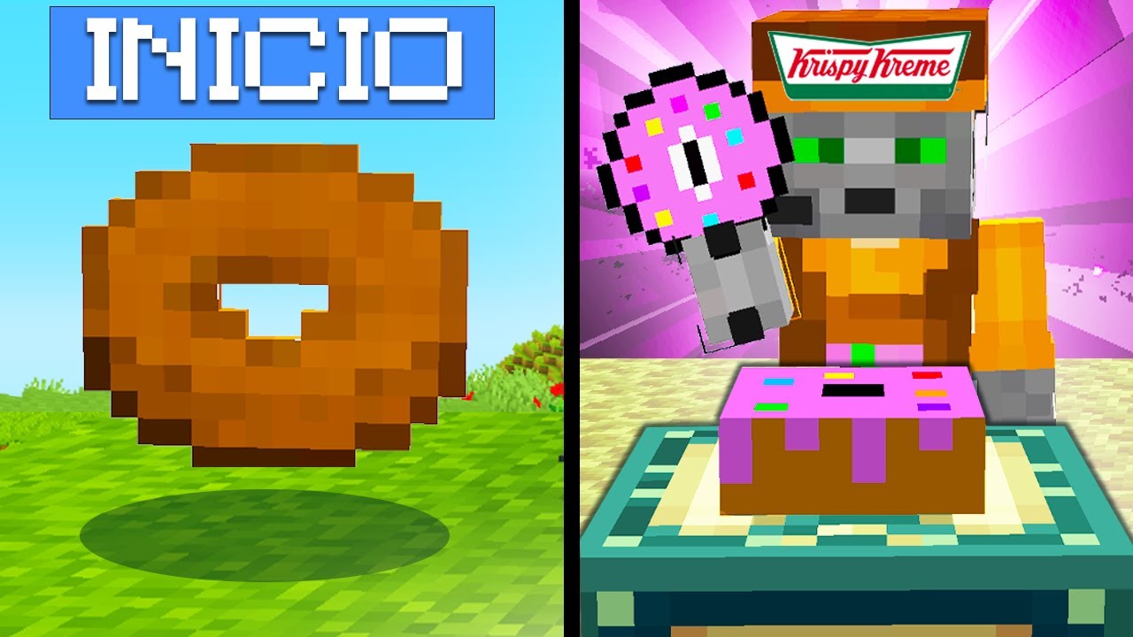 Me paso Minecraft Creando DONAS!!