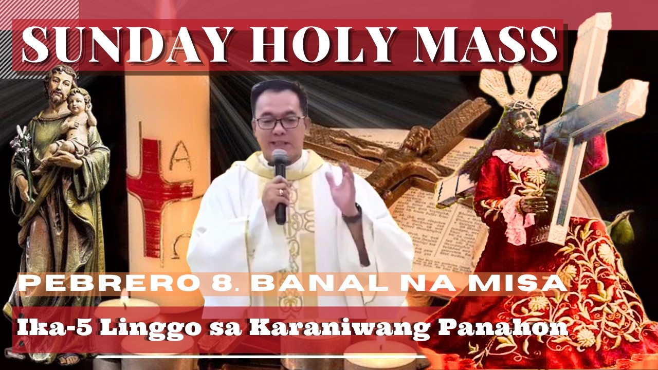 FILIPINO MASS TODAY SUNDAY || Febuary 8  ONLINE MASS  |  REV FR DOUGLAS BADONG