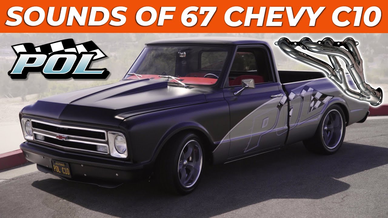 Sounds of a 1967 Chevy C10 with Venom 250 Black Widow Mufflers from POL - Performance Online