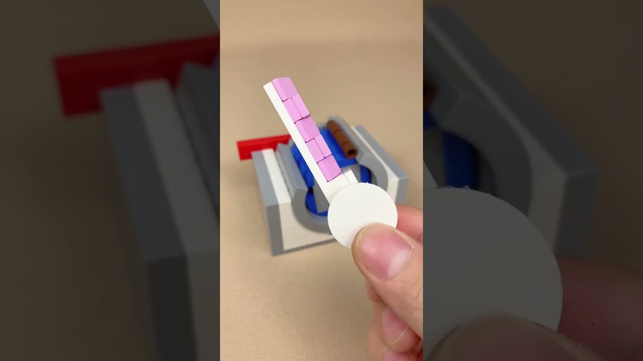 I Made A Disc Detainer Lock With LEGO Bricks! #lego #legobuild #asmr #satisfying #lock