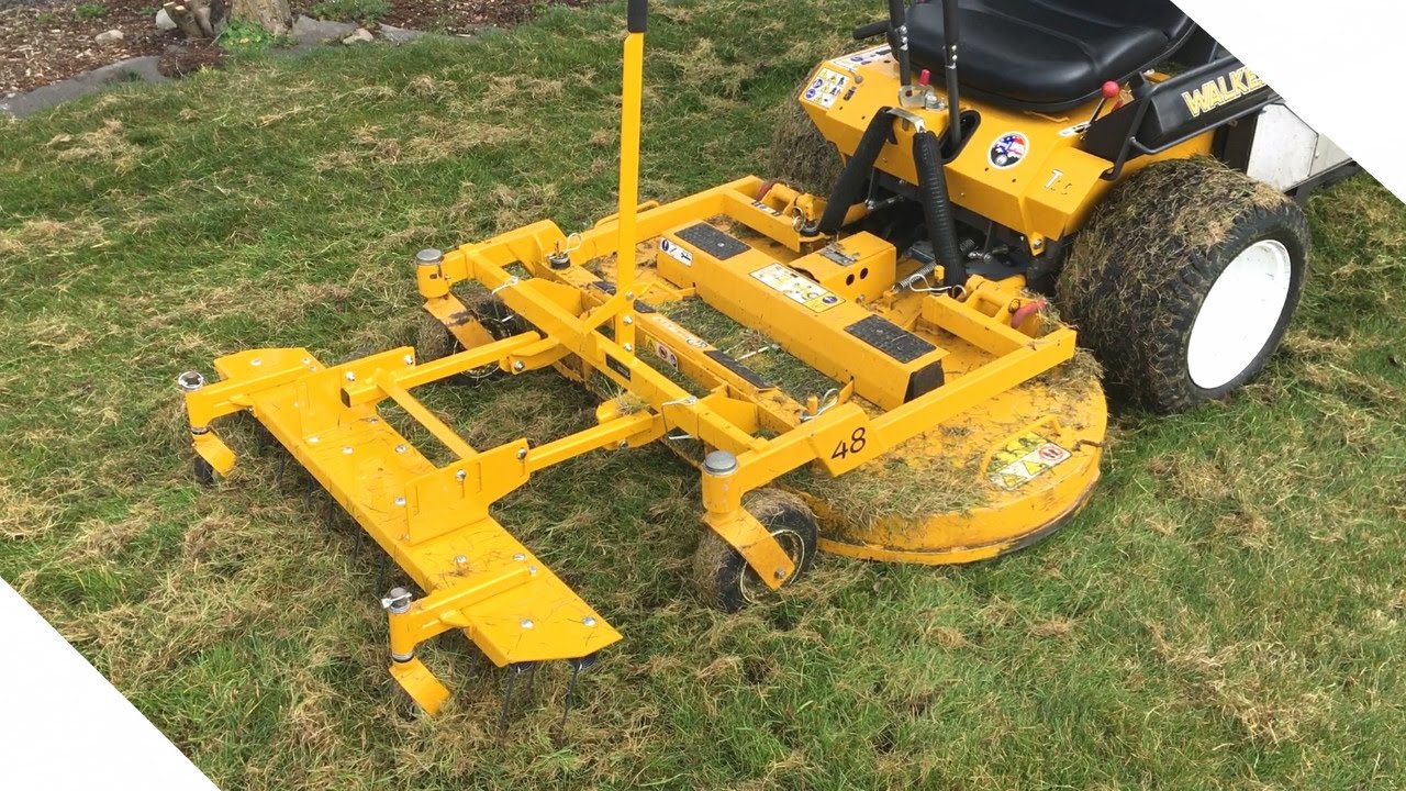 Demoing The Walker Front Mount Dethatcher | T25i