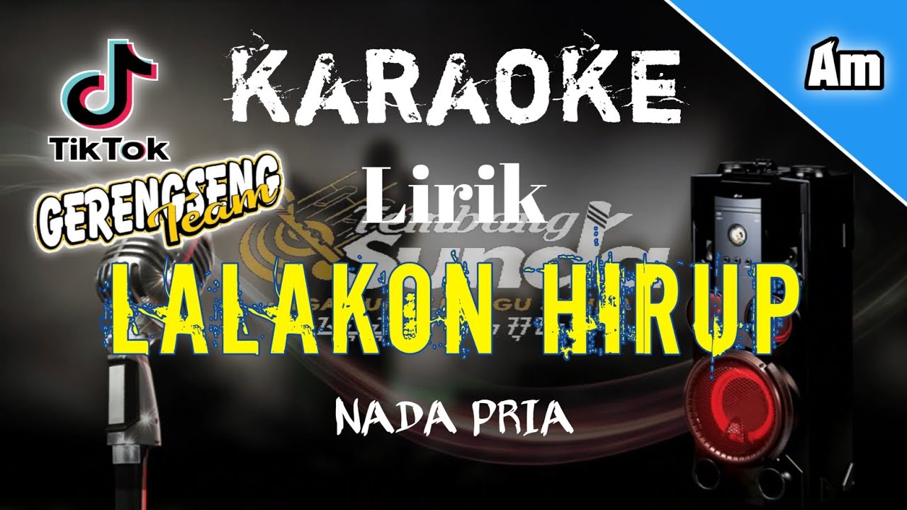 🔴 Lalakon Hirup - Hendy Restu karaoke BAJIDOR VERSI GERENGSENG‼️NADA PRIA LIRIK‼️VIRAL TIKTOK ‼️