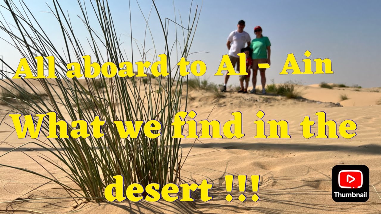 We find something strange in the desert !!!! | Road trip to the Al Ain zoo and a beautiful sunset