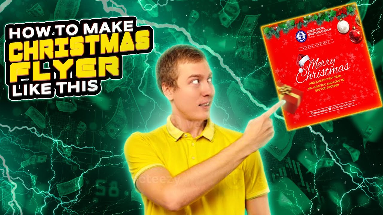 Free Christmas flyer PSD download 