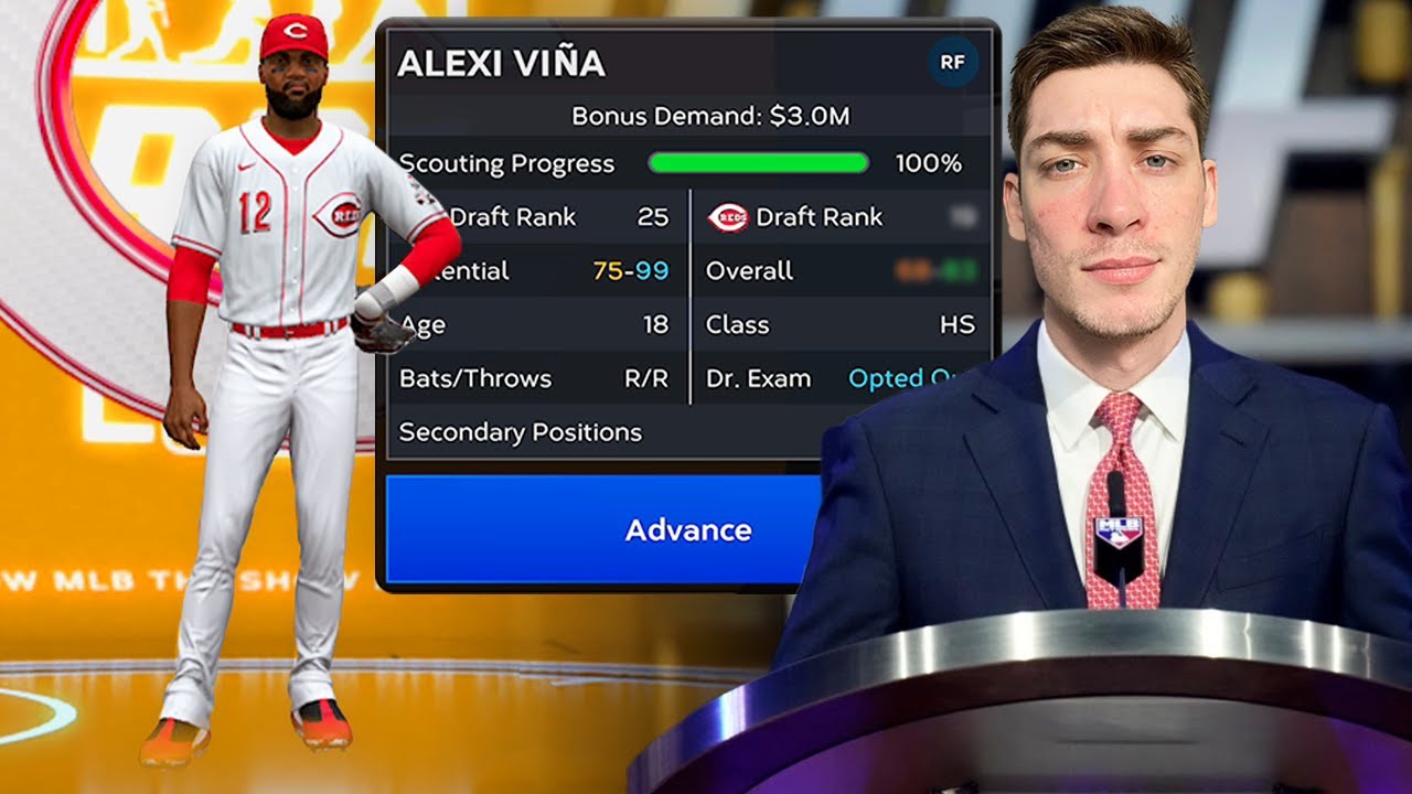 I drafted our next SUPERSTAR! 2023 MLB Draft Cincinnati Reds Franchise