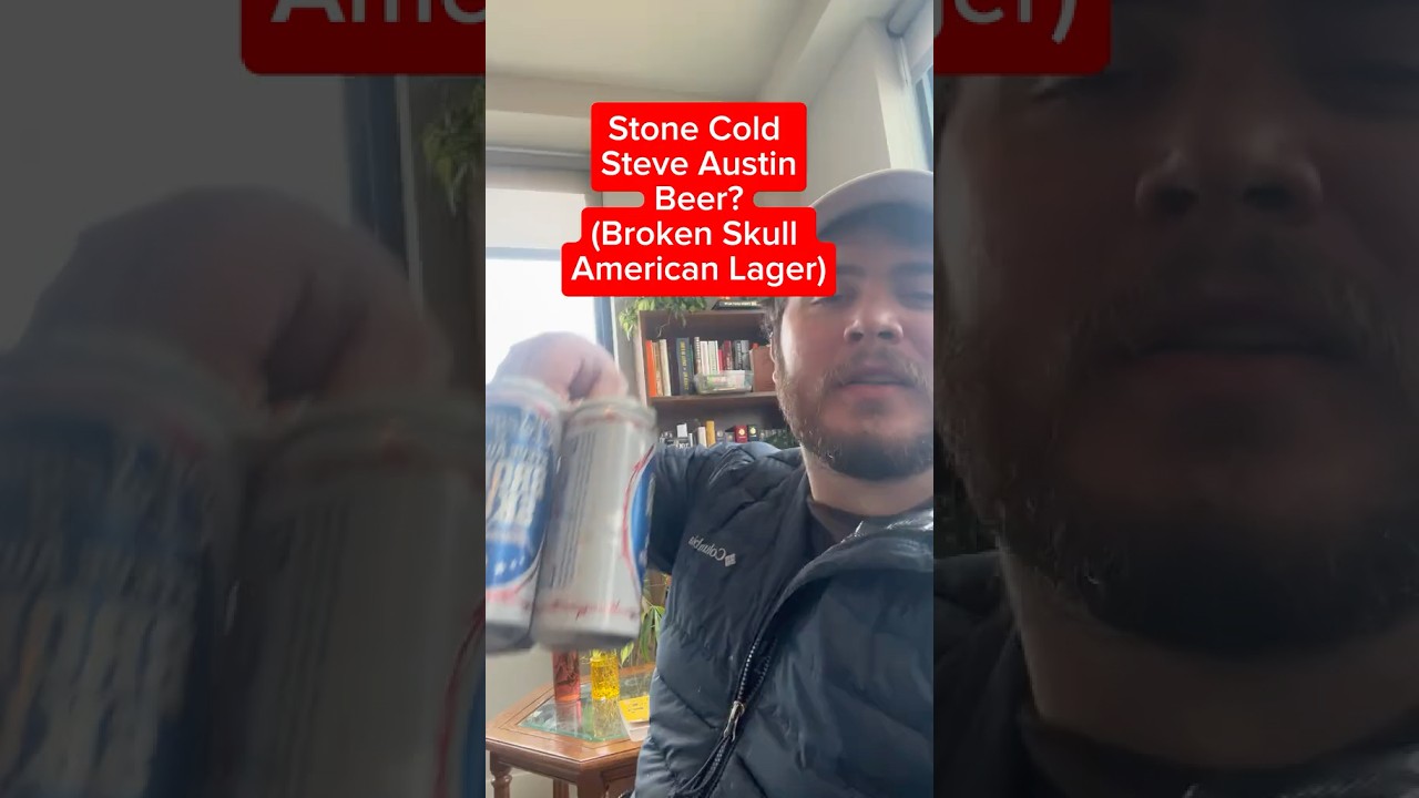 Stone Cold Steve Austin Beer? Broken Skull American Lager #Benchpress #wrestling #beer