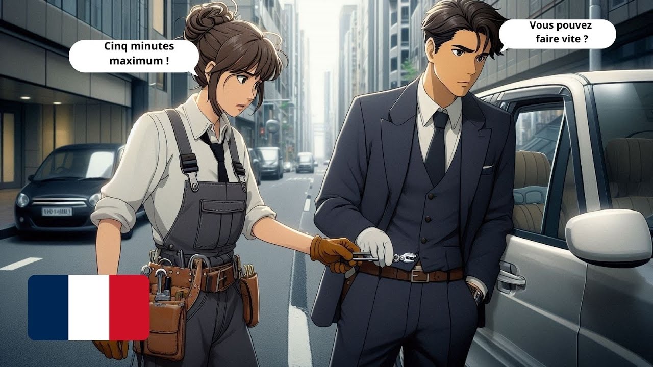 Learn French with Dialogues | At the Locksmith & Lost Keys (A1-A2)