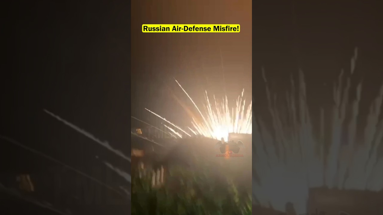 Russian Pantsir Missile Loses Lock and Slams Into the Ground!!