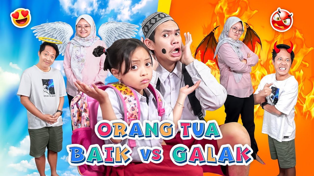 CHALLENGE BUNDA BAIK VS BUNDA GALAK | LEIKA DAN TOMPEL KETAKUTAN 😱😱