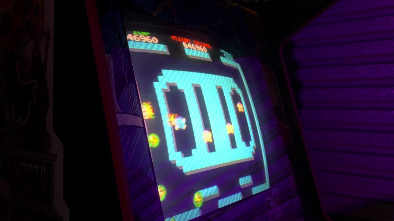 Bubble Bobble real arcade PCB 1cc attempts - game 1!