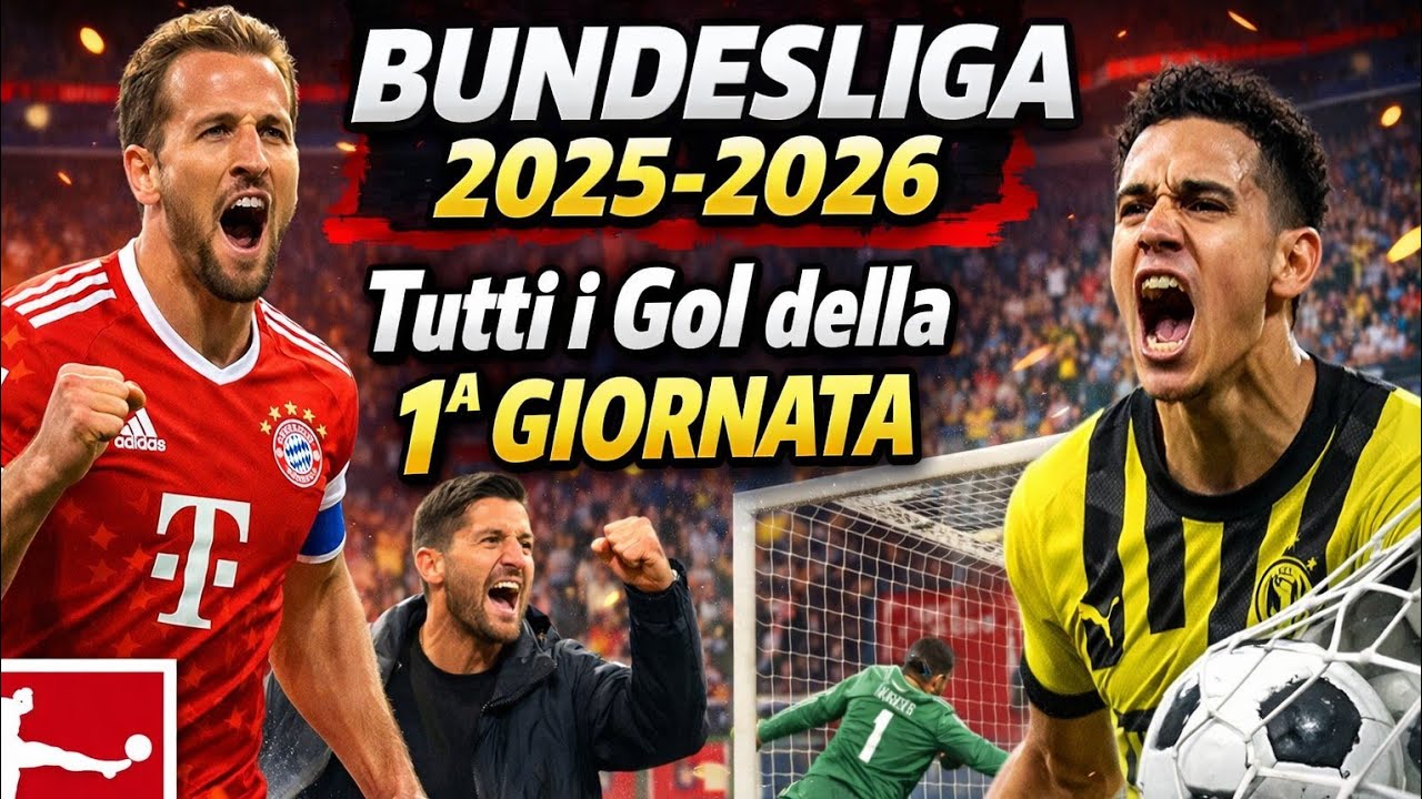 BUNDESLIGA 2025-2026, Tutti i gol della 1^ giornata