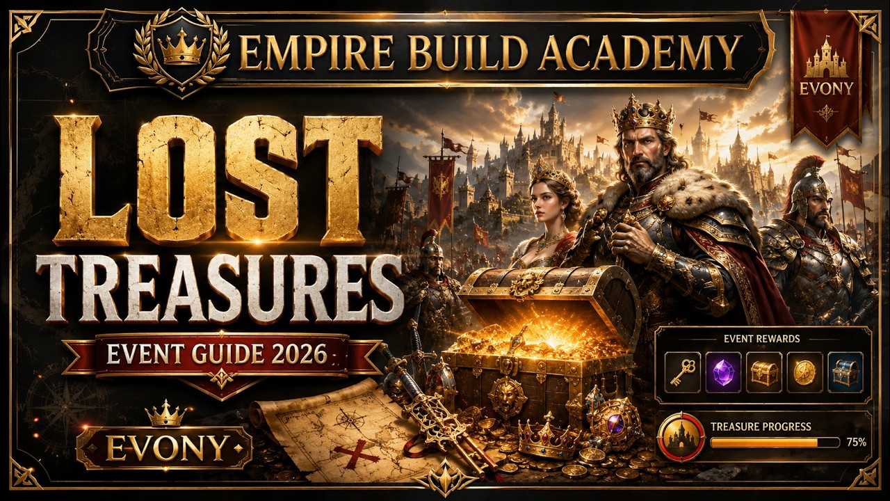 Evony Lost Treasures Event 2026 Guide – Best F2P Strategy, Rewards & Castle Skins!