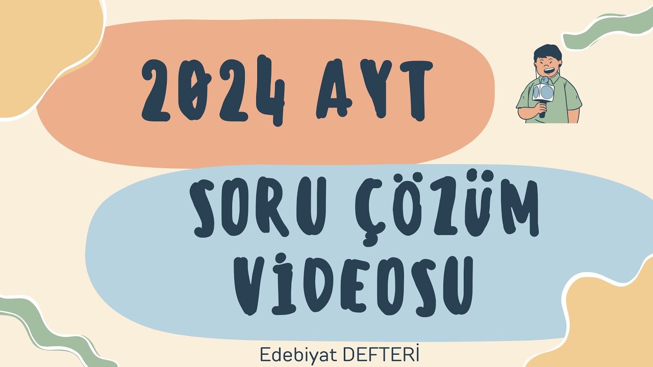 2024 AYT ÇIKMIŞ SORU ÇÖZÜMÜ #edebiyat #ayt #2024
