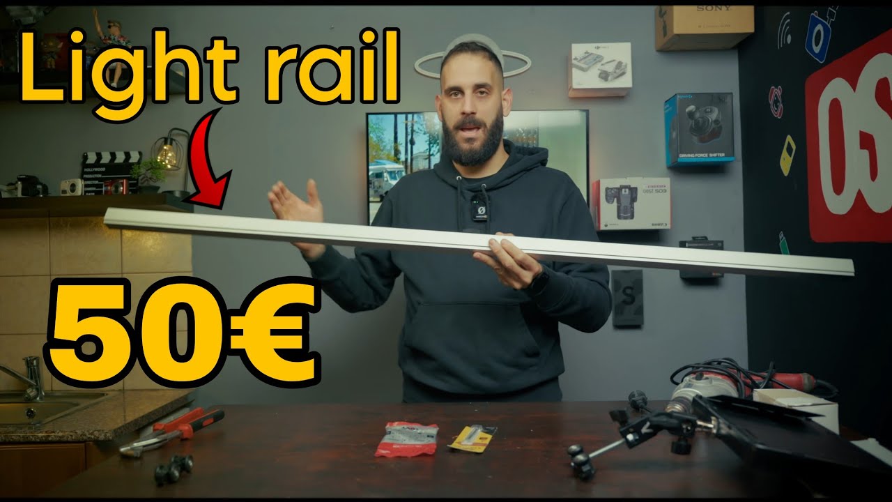 DIY Rail Οροφής με 50€ | #studio #lighting #greek 