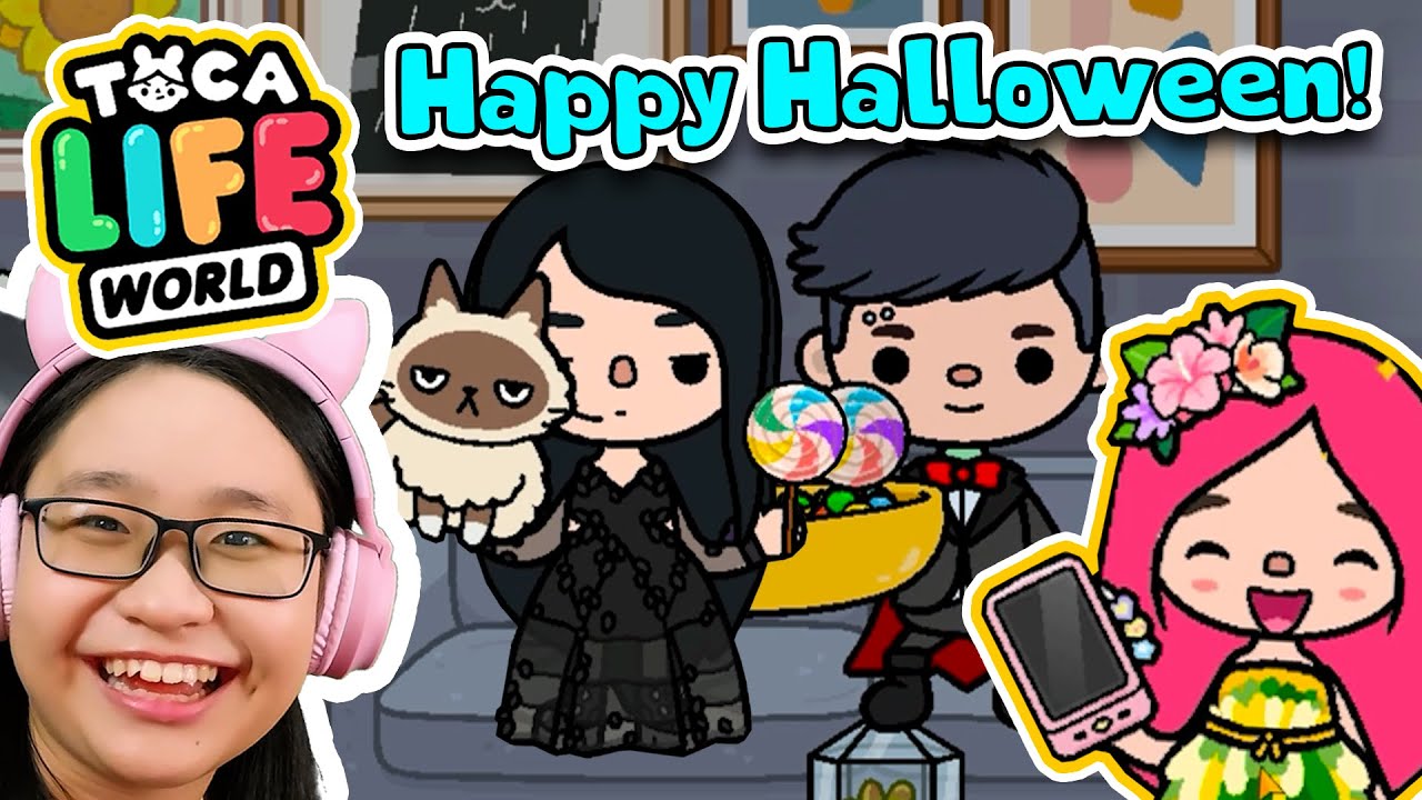Toca Life World - Cherry goes Trick-or-Treating!!!